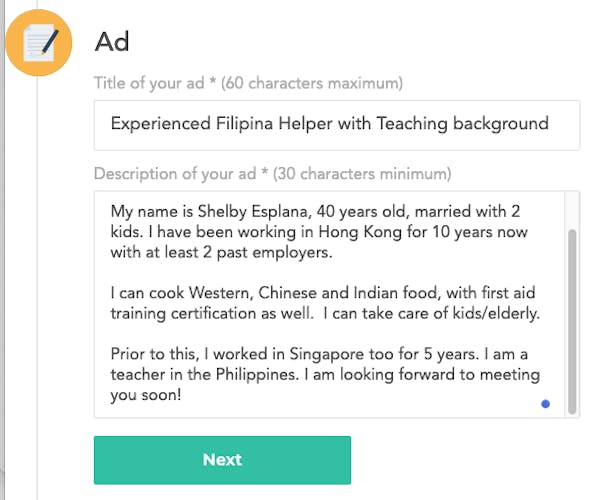 how to create a good profile - title of your profile